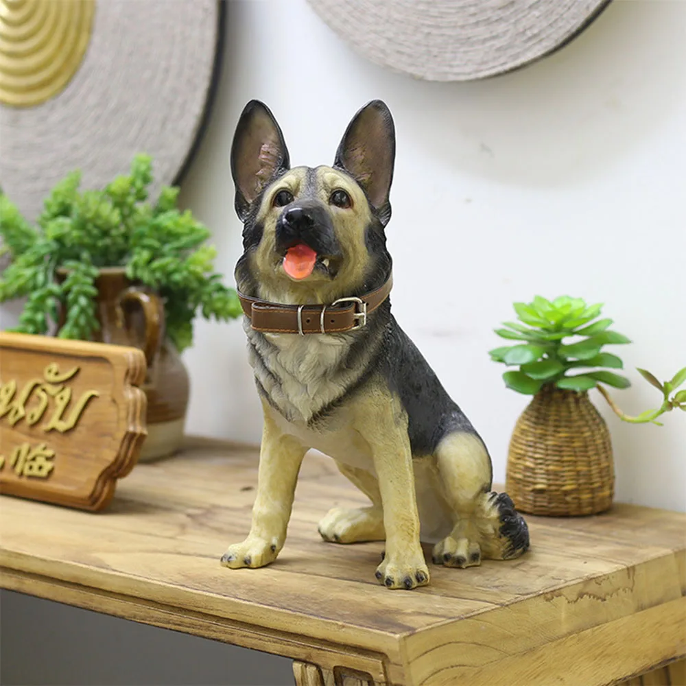 

Resin Dog Presents A Wolfdog Toy Handicraft
