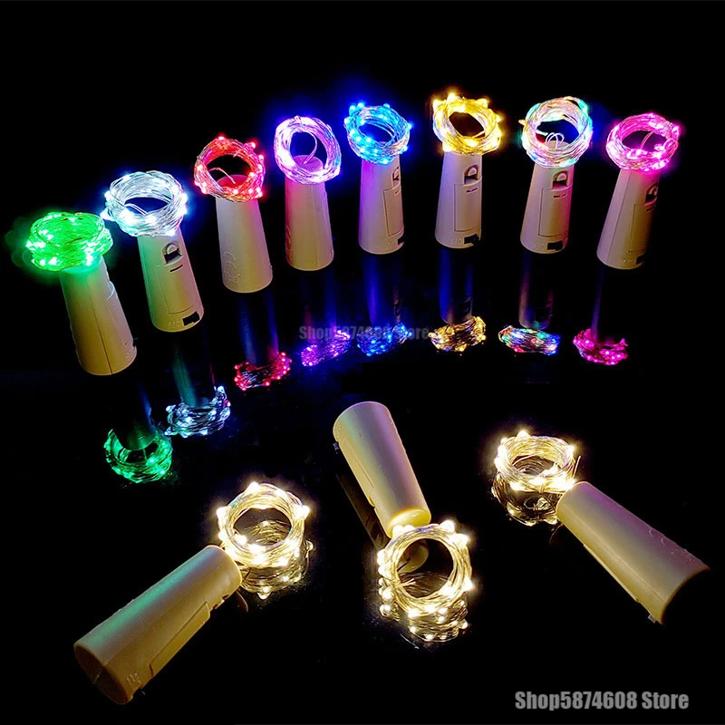 Винная бутылка струнный светильник s Led Сказочный светильники пробка медная