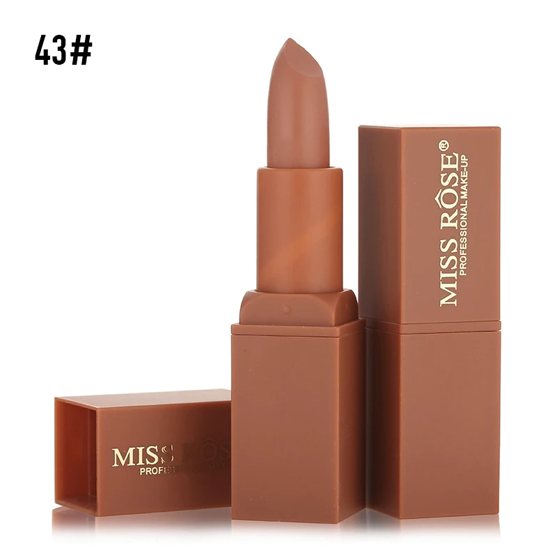 MISS ROSE, 11 цветов, красная матовая губная помада, блеск для губ, квадратная трубка, увлажняющий, стойкий, водостойкий, оттеночный бальзам для губ, макияж, TSLM1