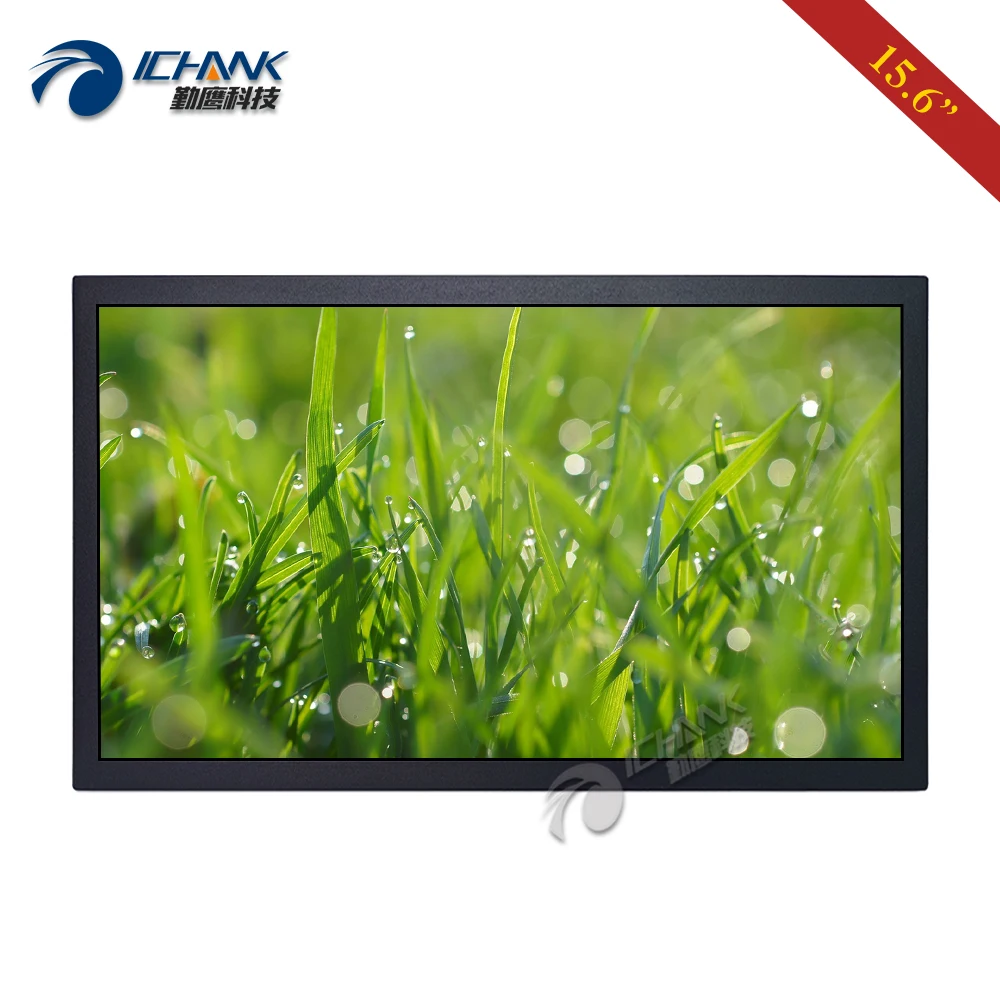 

15.6" LCD Monitor 1366x768 16:9 Widescreen HDMI-in Remote Control Metal Case USB Port Pluggable U-disk Video Player B156TN-ABHUV