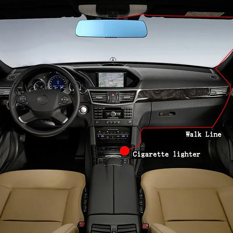 Автомобильный видеорегистратор с двумя объективами 4 3 дюймов видеокамера