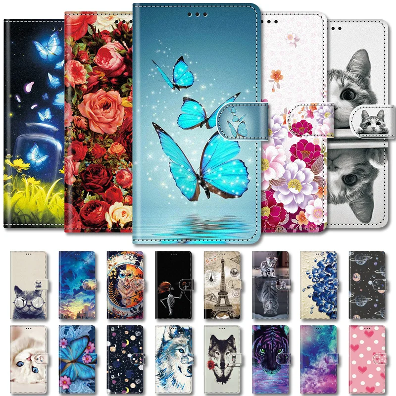 

Painted Blackview BV5500 Case Leather Flip Luxury Shockproof Protective Phone Cover Card Slots Blackview A60 A80 Pro Wallet Bags