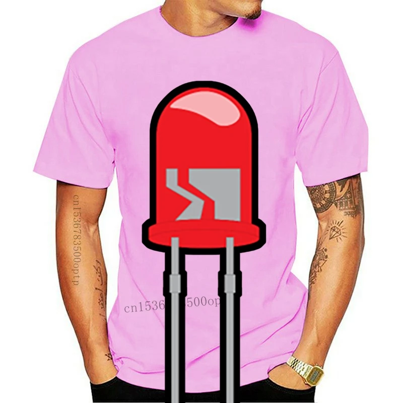 

Men's LED Red T Shirt Designing Tee Shirt S-3xl Unique Gift Basic Summer Pattern Shirt