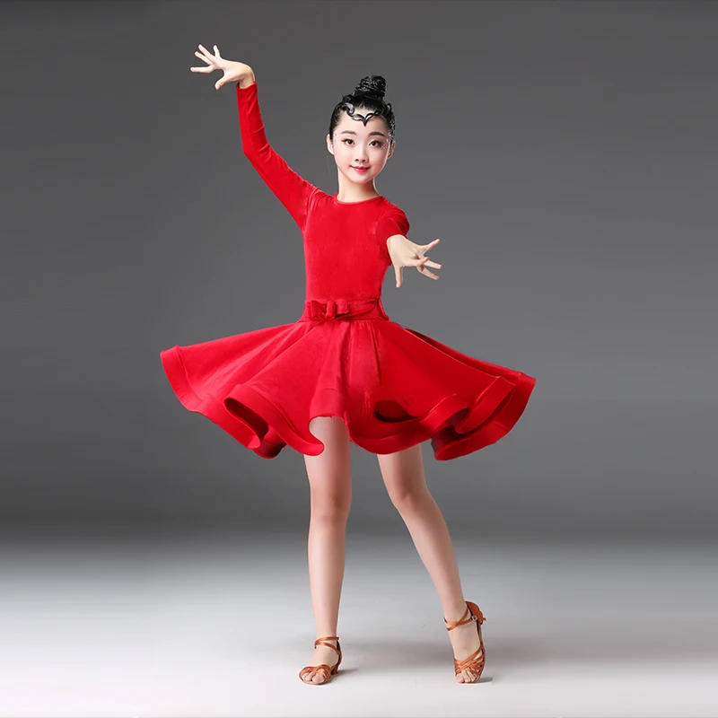 Детское танцевальное платье для девочек детская одежда соревнований бальных