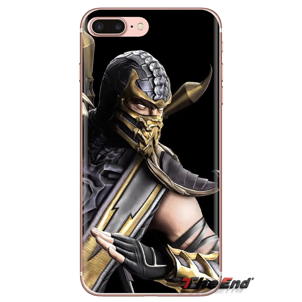 Silicone Phone Cover Bag For Xiaomi Redmi 4 3 3S Pro Mi3 Mi4 Mi4i Mi4C Mi5 Mi5S Mi Max Note 2 Mortal kombat x Scorpion Ninja |