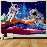astronaut tapestry flag wall art kawaii room decor macrame wallpaper wall hanging hoho decor psychedelic witchcraft tapestry