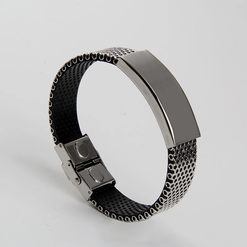 Новый дизайн мужской титановый браслет из нержавеющей стали браслеты дружбы