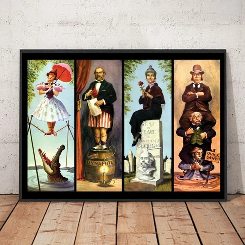 

Magic Kingdom Disneyland Haunted Mansion Stretching Room Poster Disney World Attraction Poster On Canvas Painting Wall Art Decor