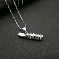 potcet neutral stainless steel titanium steel cigarette holder modeling pendant necklace geometric fashion hip hop party jewelry