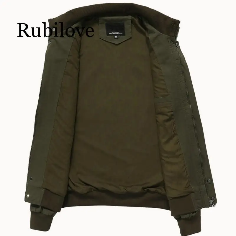 

Rubilove Spring Autumn Bomber Jacket Mens Military Army Workout Windbreaker Tactical Mens Jackets Coats