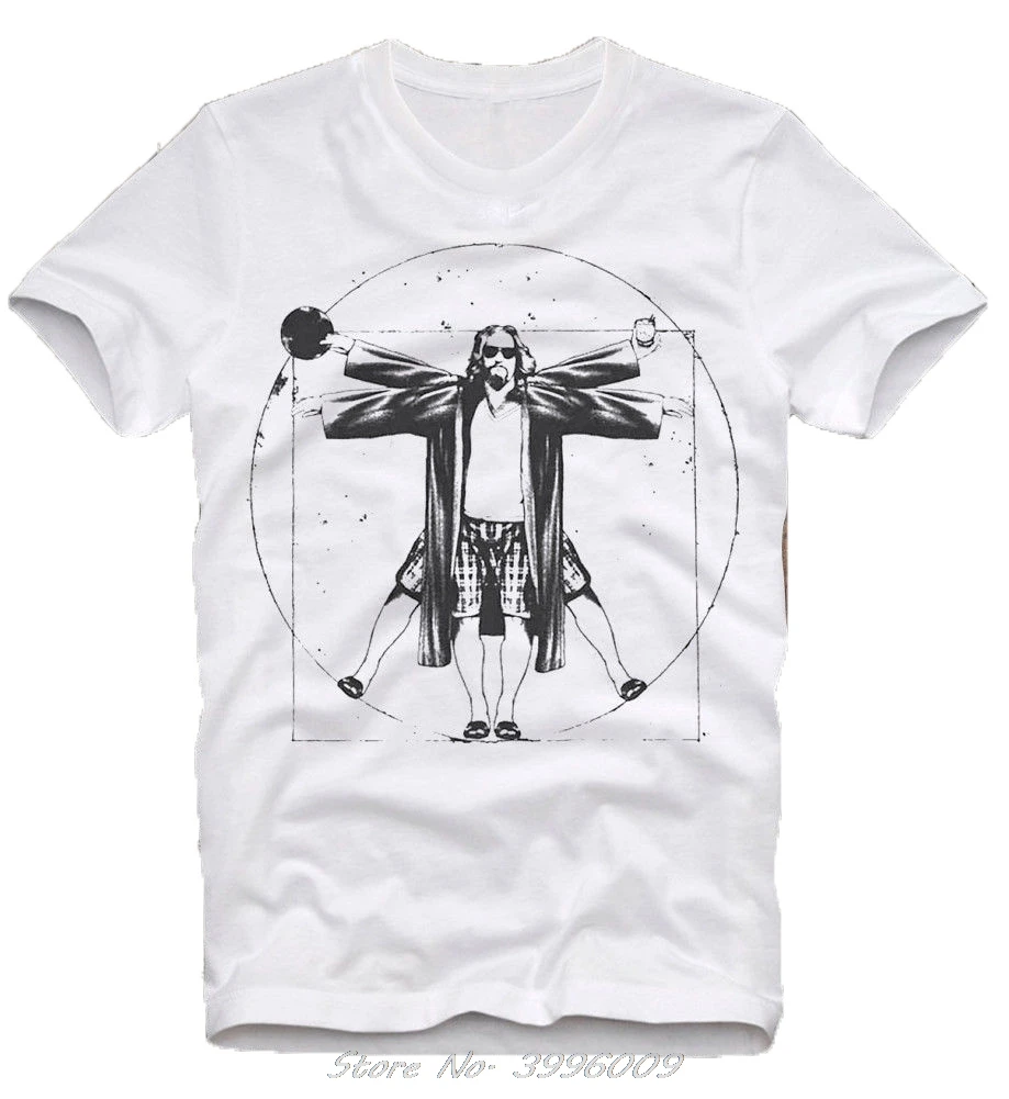 

T Shirt The Big Lebowski The Dude Cult Movie Kultfilm Coen Brothers Da Vinci Man Summer Short Sleeve Cotton T-shirt Streetwear