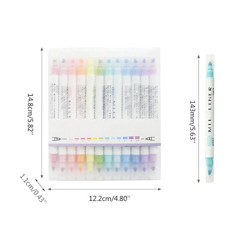 

Highlighter Markers for Adults Kids in the Home School Office Highlighters Pastel Gel Highlighters Double-headed