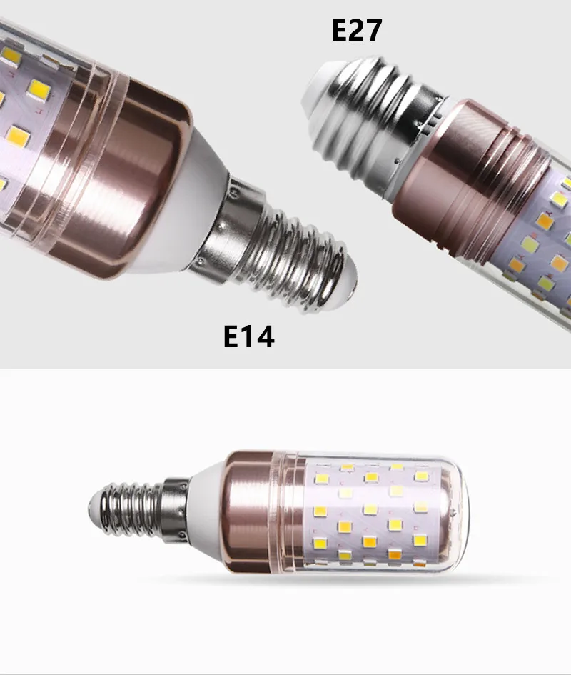 3 цвета преобразования светодиодный кукурузный светильник s 220V 18W 28W 36W SMD 2835 Лампы