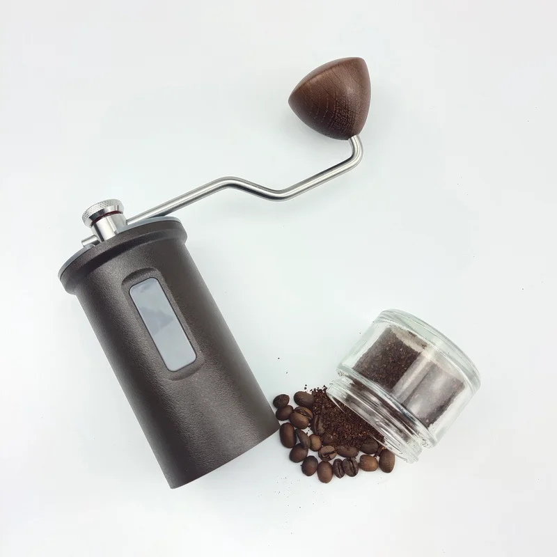 売る コニカルコーヒーマシン,ポータブルコーヒーグラインダー,ステンレス鋼,ハンドクランク,コーヒー豆用,ギフト用