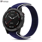 YAYUU 26 20 22 мм нейлоновый ремешок для часов Garmin Fenix 7X 6X Pro 7 7S 6 6S 5X 5 5S PlusVenu 2 Plus Быстросохнущий ремешок на липучке
