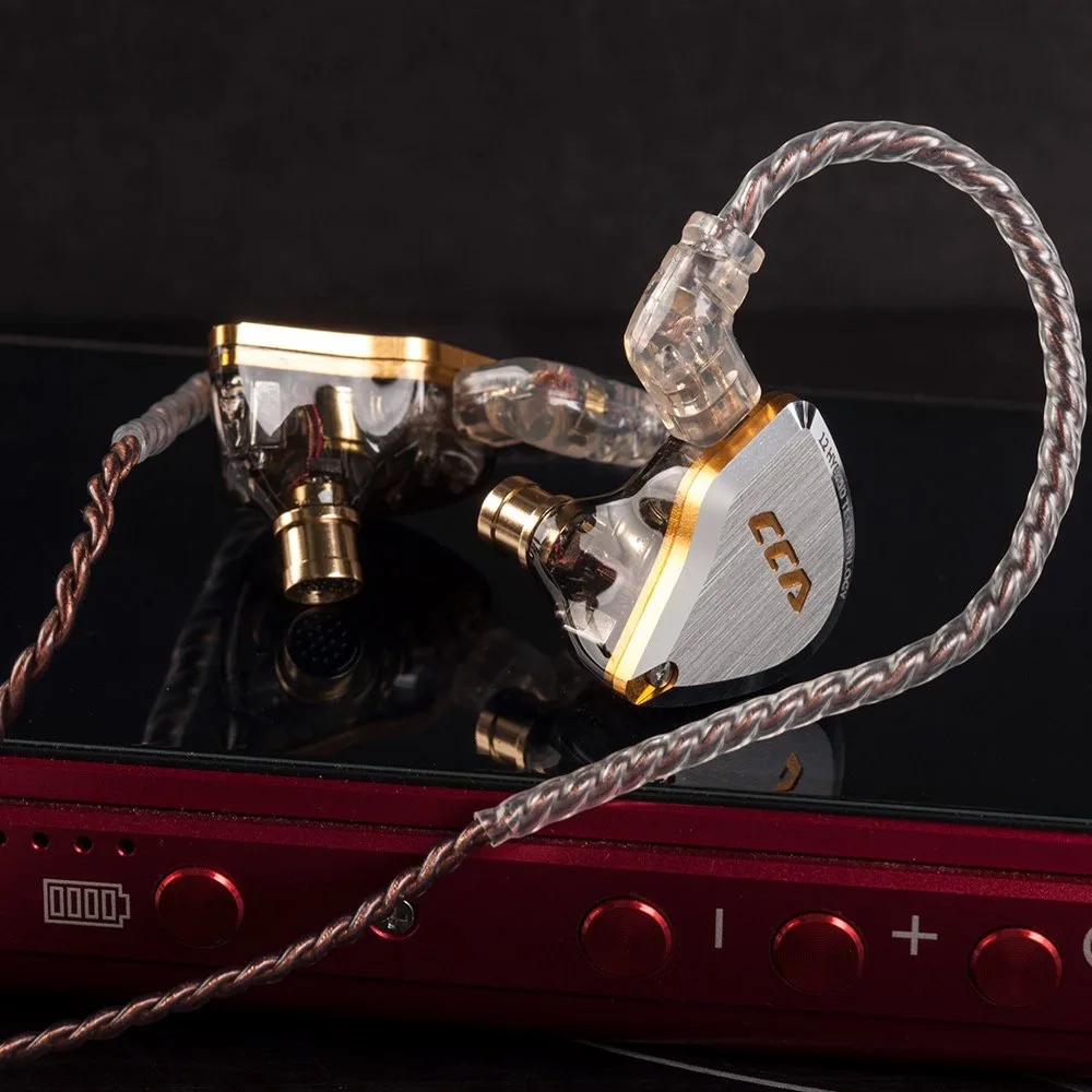 CCA C12 5BA+ 1DD гибридные наушники в ухо, 6 динамических устройств, HIFI наушники-вкладыши, монитор для бега, спортивные наушники IEM, наушники для сцены, 2Pin kz E10