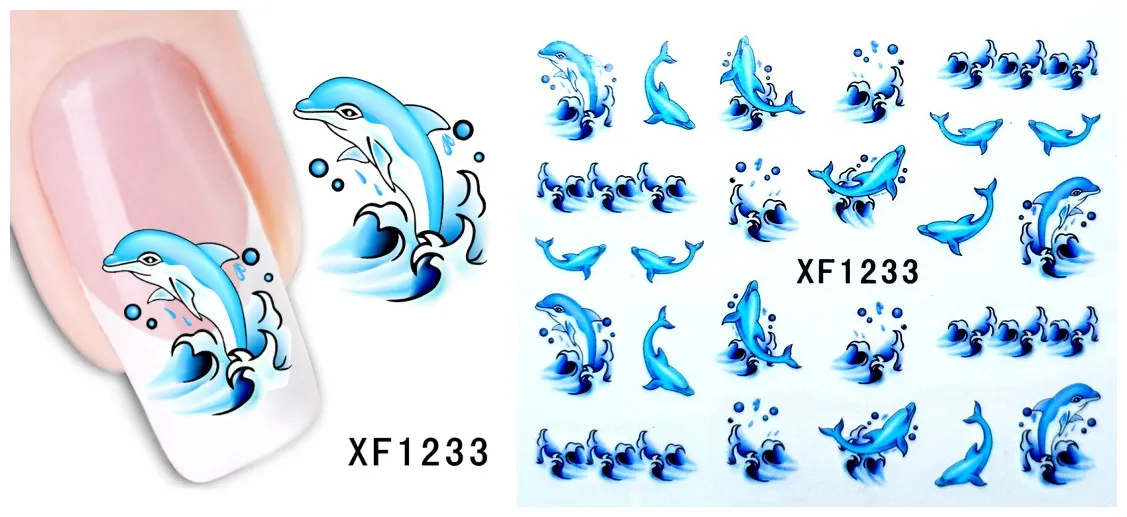 5 Sheet/lot DIY Cheap Nail Art Water Sticker Manicure Design 3D Cartoon Elf Stickers Transfer Decals Tips Foil | Красота и здоровье