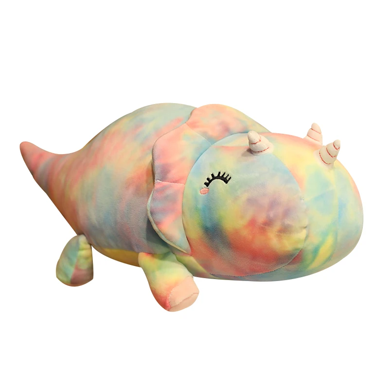 

High Quality 50 70 90cm Colorful Dinosaur Plush Toys Stuffed Animal Dinosaur Triceratops Stegosaurus Plush Dolls Kids Gifts