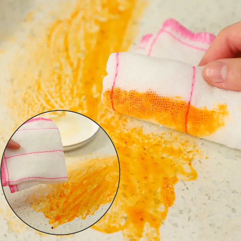 Газовая ткань для чистки кухонные хлопковые тряпки мытья посуды горшка