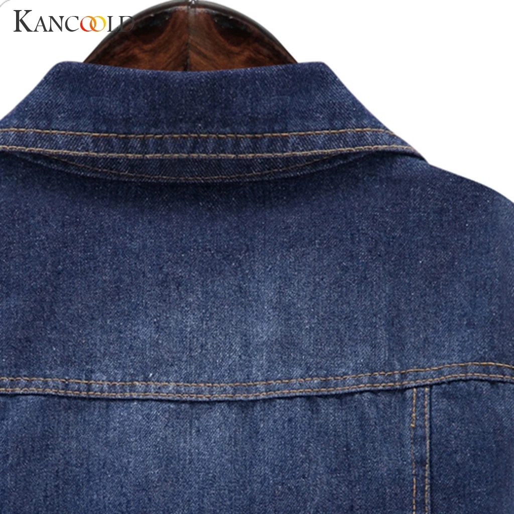 Женская джинсовая куртка KANCOOLD тонкая длинная Базовая большого размера 6XL