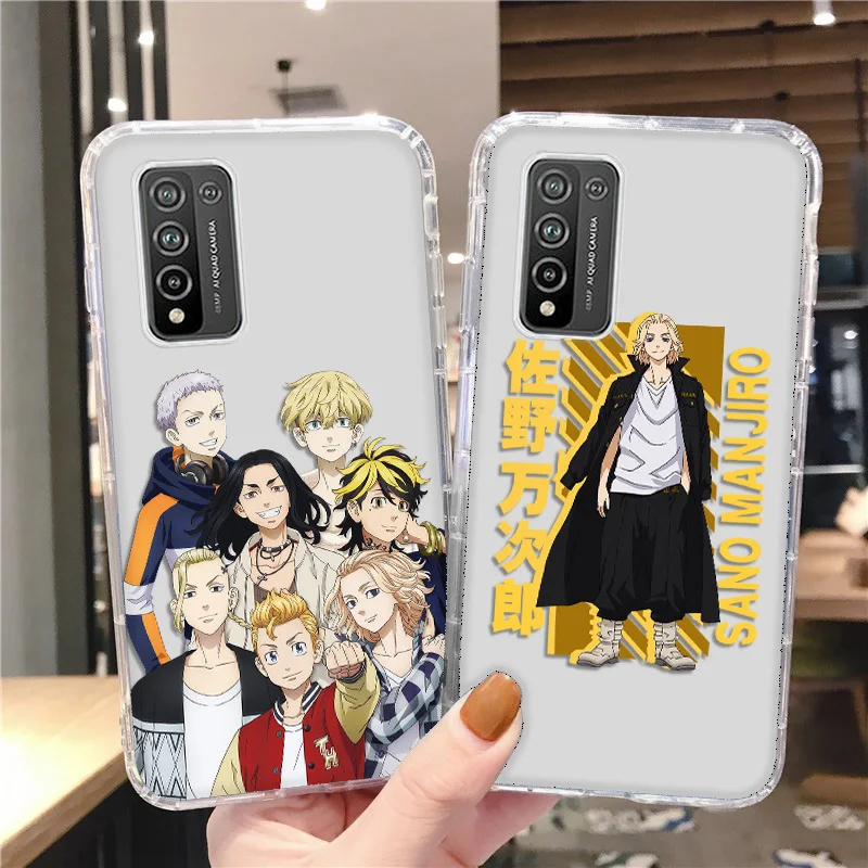Honor 10 Case Tokyo Revenger Anime Case For Honor 50 Lite Huawei Nova 5T P Smart 2021 Honor10 60 9X 9A 8X 9S 20 50 8A 9C Covers