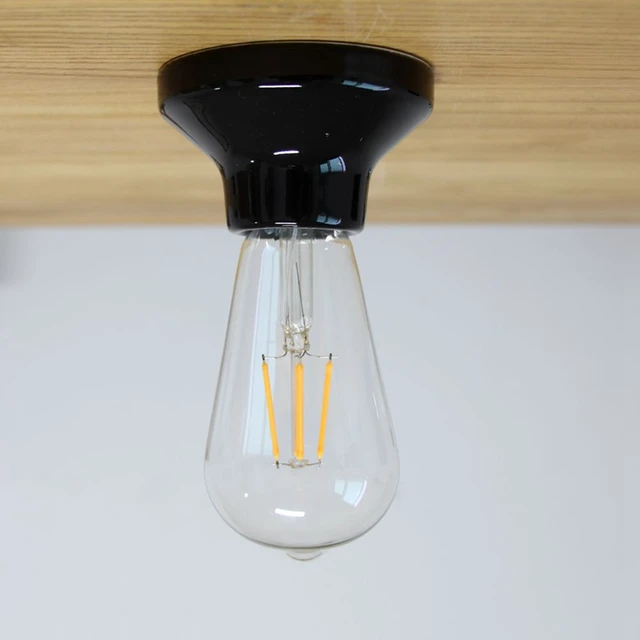 Lampe de plafond en acero avec douille E27 en oxyde, réf. 71139 -  Luminaires plafond - Accessoires pour lampes