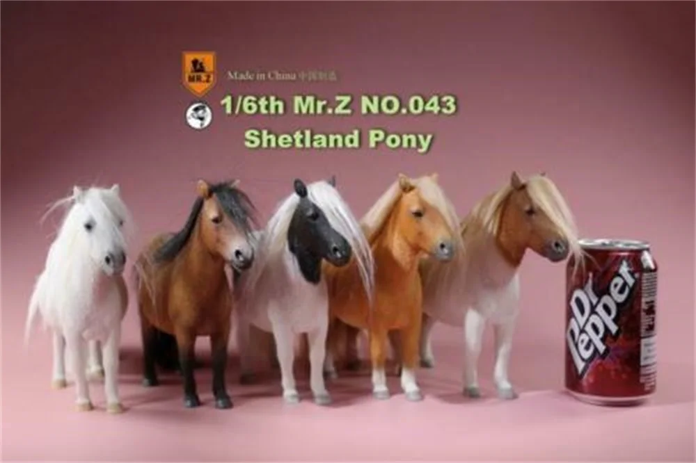

Mini Horses Animal Statue Figure Model Mr.Z MRZ043 1/6 UK Shetland Pony Horse