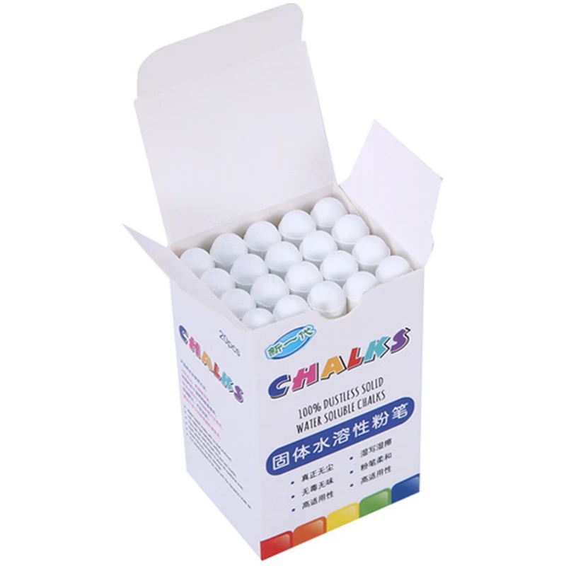 HOT-40PCS белый мел палочки пакет водорастворимых детских игровых площадок школы