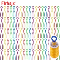flrhsjx 1030pcs 2 64inches sewing bobbin clips mixed color long thread clip spool storage holder platisc sewing clips tools