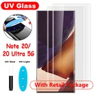 10 шт.лот в розничной упаковке ультраклеевое изогнутое закаленное стекло для Samsung Note 20 защита экрана на Note 20 Ультра 5G стекло