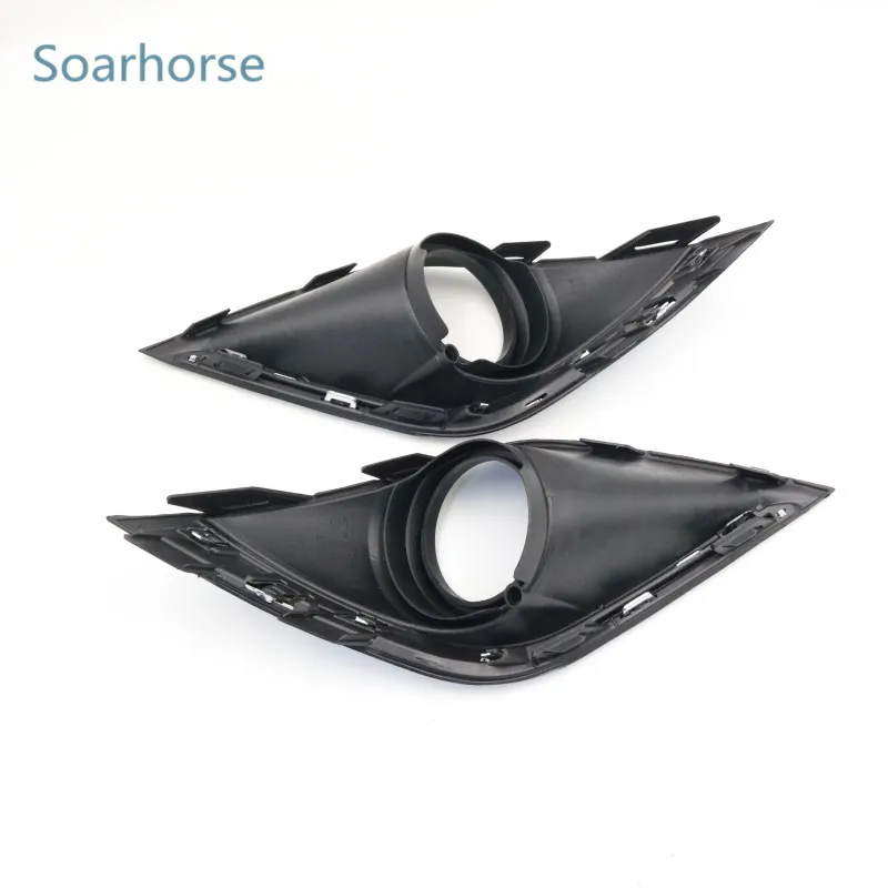 Soarhorse автомобильный хромированный передний бампер противотуманный фонарь рамка