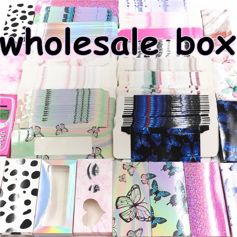 Оптовая торговля 50 шт в наборе бумажные накладные ресницы упаковочная коробка