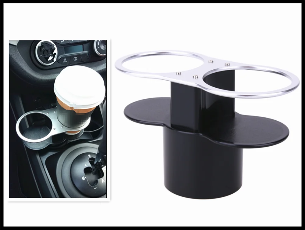 Double hole car cup holder / beverage coffee auto universal accessories for Renault Alaskan Trezor Talisman Kwid Espace Kangoo |