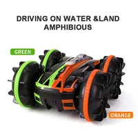 rc car 2 4g 4wd waterproof driving on water stunt drift deformation buggy car rotate flip vehicle rock crawler for children gift