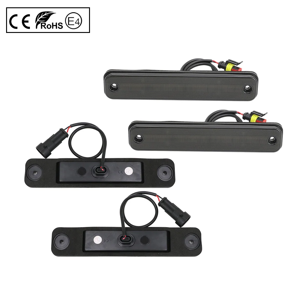 4x дымовая линза фонарь передняя + задняя янтарного/красного цвета для Hummer H2 03