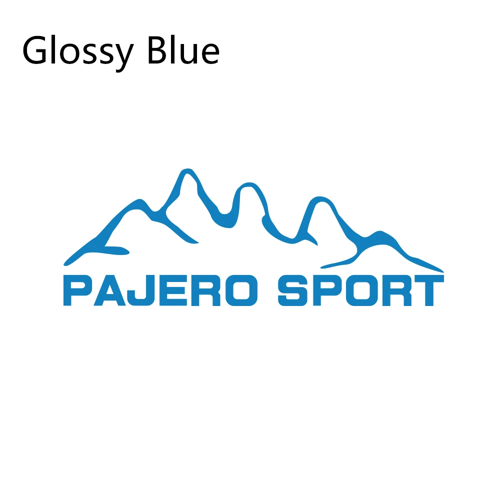 Glossy Blue Автомобильные наклейки для Mitsubishi pajero sport Styling Виниловая пленка Авто наклейки своими руками Автомобильные украшения автомобильные принадлежности для тюнинга - Название цвета: Glossy Blue