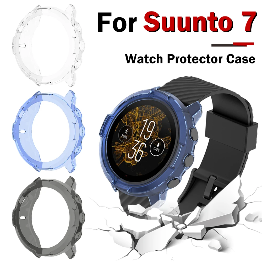 

Protective case for Suunto 7 GPS Sports High Quality TPU cover slim Smart Watch bumper shell for Suunto7 Smartwatch