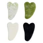 Массажная доска из нефрита гуаша, скребок из натурального камня Гуа Ша, средство для красоты, забота о здоровье, скребок для меридианов, массажер для похудения, спа