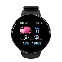 smart color screen watch heart rate blood pressure health fitness track sport wristband unisex fs99