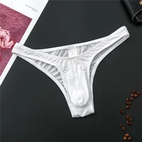 man briefs underwear comfy breathable thong ultra soft low rise bikini g string blue white purple gray