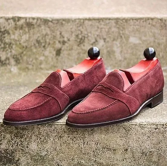 

New Arrivals Men Dress Pu Leather Slip-on Business Vintage Low Heel Terndy Male Italian Loafers Shoes Zapatos De Hombre KH453