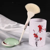 chinese style one cut plum powder paint makeup brush fan brush makeup brush beauty tools makeup brush set plum flower