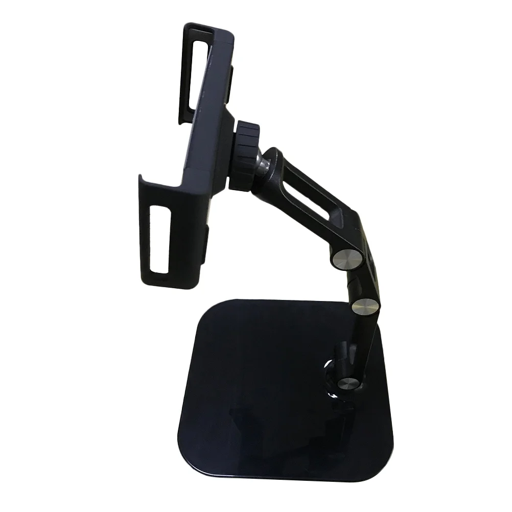 

1 шт. практичная настольная стойка для хранения, портативный держатель для планшета, поддержка телефона (черный)