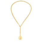 Женское длинное ожерелье-чокер из нержавеющей стали