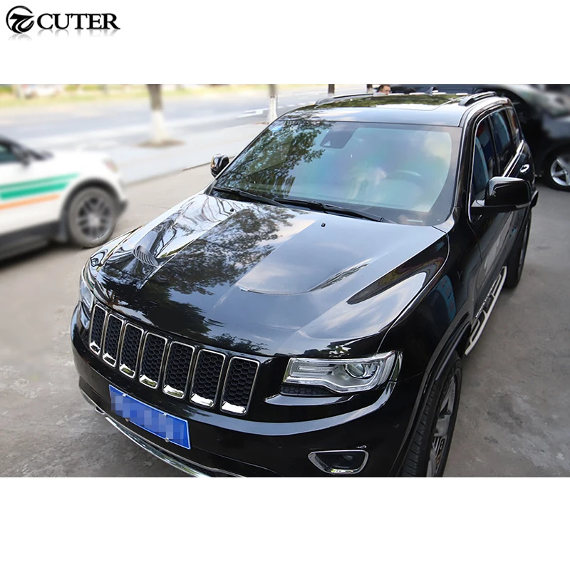 SRT8 стиль кузова автомобиля Комплект стекловолокна крышка капота двигателя для