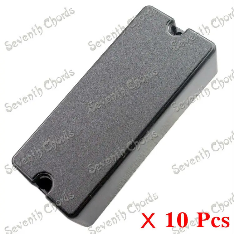 

10 Pcs Plastic Sealed Closed Type 4 String Bass Guitar Pickup Covers/Lid/Shell/Top (2 Screw Hole) Length 88.8mm