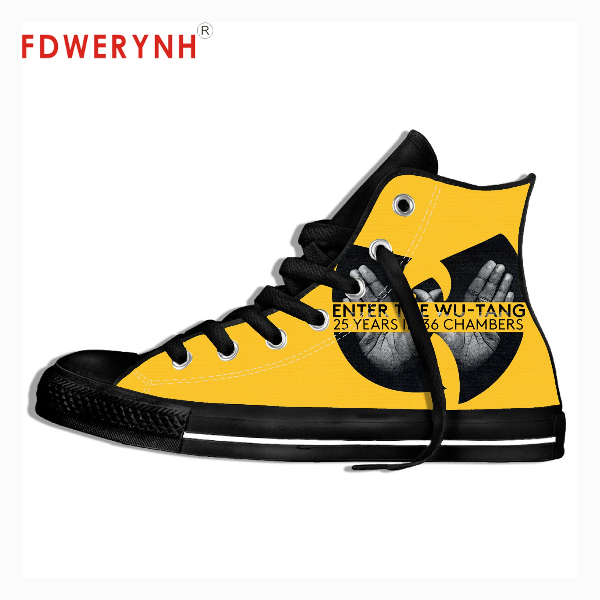 

Мужские прогулочные туфли Wu Tang Clan Вулканизированная обувь C.R.E.A.M. Дышащие холщовые кроссовки для мужчин, черные