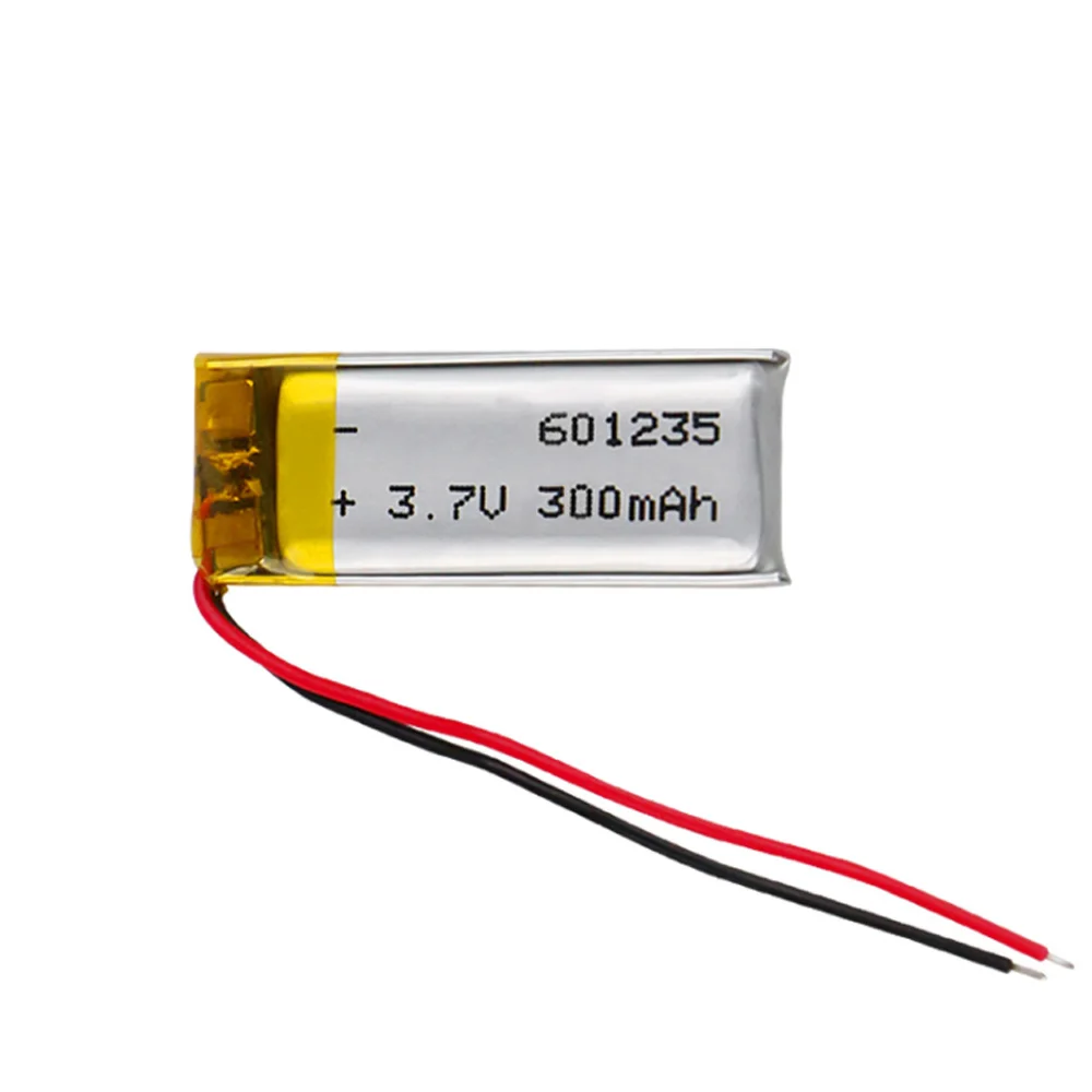 601235 3 7 в 300 мАч литиевая полимерная аккумуляторная батарея для MP3 DVC DVR GPS DIY Bluetooth