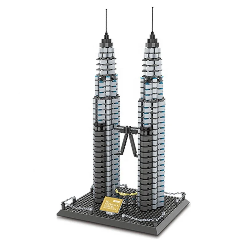 

The Petronas Towers of Kuala Pumpur-Malaysia Building Block Game Kid Toys