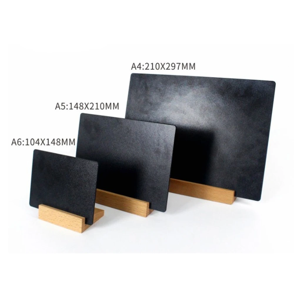 

1pcs A5 Price Brand Rewritable Billboard Milk Tea Shop Cafe Menu Hand-painted Creative Diy Wooden Table Brand Desktop Price